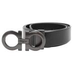 SALE[ прекрасный товар ]Salvatore Ferragamo Salvatore Ferragamo ремень кожа gun chi-ni пряжка мужской размер неизвестен талия 84.5-94.5cm чёрный 