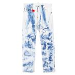 ショッピングディースクエアード 【SALE】DSQUARED2 ディースクエアード パンツ デニム フォトプリント パッチ ボタンフライ スリム ストレッチ ボトムス メンズ 42 白 青