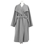 【希少】HERMES エルメス ラップコート マルジェラ期 カシミヤ100％メルトン ロング コート ベルト付属 レディース 38 グレー フランス製