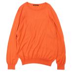 ショッピングLOUIS 【SALE】LOUIS VUITTON ルイ・ヴィトン ニット ハイゲージ ジャイアント LV ロゴ ジャガード 長袖 トップス メンズ サイズ XL 橙色 伊製