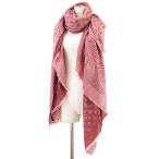 ショッピングVUITTON 【美品】LOUIS VUITTON ルイ・ヴィトン ストール ショール モノグラム LV ロゴ カシミヤ100% フリンジ 袋付属 ユニセックス バーガンディ