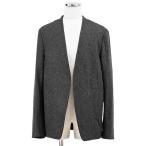 ショッピングマルジェラ MAISON MARGIELA メゾンマルジェラ ジャケット ノーカラー (10) 19年製 4ステッチ テーラード オープンフロント ウール メンズ 50 灰色 伊製