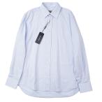 ショッピングGABBANA SALE【未使用】DOLCE&GABBANA ドルチェアンドガッバーナ 長袖シャツ ワイドカラー コットン100% タグ付属 メンズ 42 サックスブルー