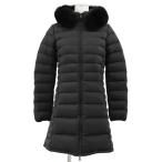 ショッピングduvetica SALE【極美品】DUVETICA デュベティカ ダウンコート OCIROETRE フォックスファー フード取外可 2WAY ストレッチナイロン レディース 42 黒