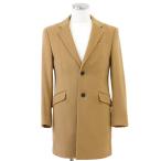 ショッピングバーバリー 【SALE】BURBERRY BLACK LABEL バーバリーブラックレーベル チェスターコート ウール100% メルトン アウター メンズ サイズ M キャメル