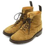 [SALE]Tricker's Tricker's ботинки чукка размер 7 1/2 мужской замша wing chip medali on обувь обувь Camel 