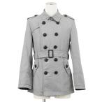SALE[ прекрасный товар ]BURBERRY BLACK LABEL Burberry Black Label тренчкот M мужской стрейч короткий длина внешний приложен иметь серый 