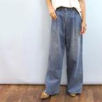 Johnbull ジョンブル JL252P26 デニム タック ワイド パンツ