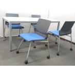  Tokyo район бесплатная доставка mi-ting комплект 4 человек для стол 3 цвет есть W1500 D750 собрание стул литейщик стул б/у 