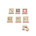 六面体パズル 4pcs ミニスイス 知育玩具 3歳 4歳 5歳 キューブパズル 幼児 アトリエ フィッシャー 木のおもちゃ 木製 知育 男の子 女の子 玩具 オモチャ パズル