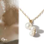 パールネックレス3連40cmシンプル真珠淡水パールネックレス小粒カジュアル...