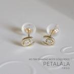 Yahoo! Yahoo!ショッピング(ヤフー ショッピング)ピアス レディース 10k つけっぱなし 小さめ 天然ダイヤ 0.03ct PETALALA ペタララ ホースシュー レディース ゴールド 10金
