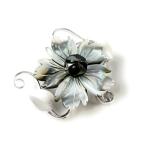 東京切子ブローチ雅七宝マザーオブパ...