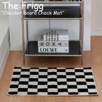 ザフリッグ ラグ The Frigg Checker Board Check Mat チェッカーボード チェック マット GREEN YELLOW BLACK 45cm×65cm 韓国雑貨 3714509 ACC