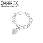 エングブロック ブレスレット ENGBROX レディース chain heart bracelet チェーン ハート ブレスレット SILVER シルバー 韓国アクセサリー 300983034 ACC
