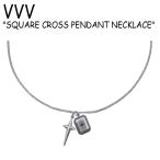ブイブイブイ ネックレス VVV レディース SQUARE CROSS PENDANT NECKLACE スクエア クロス ペンダント SILVER シルバー 韓国アクセサリー 5581839357 ACC