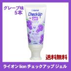 ショッピングチェックアップ ライオン lion チェックアップ ジェル check up gel 60g グレープ 5本 子供 大人 歯みがき 虫歯予防 歯周病 歯槽膿漏 送料無料