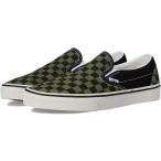 バンズ Vans クラシック スリッポン チェッカーボード メンズ スニーカー Pop Check Loden Green