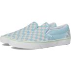 バンズ Vans クラシック スリッポン チェッカーボード メンズ スニーカー チェッカーボード Crystal Blue