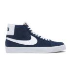 ナイキ NIKE エスビー ズーム ブレーザー SB Zoom Blazer Mid Suede Skate Shoes Casual Sneakers 864349-401 ミッドカット Navy White