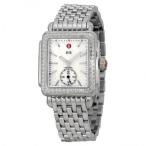Michele Ladies Deco-16 Mother of Pearl Dial Steel Watch
