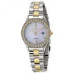 Solar Mother of Pearl Dial Two-tone Ladies Watch
