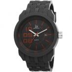 Joshua &amp; Sons Grey Dial Grey Silicone Men's Watch