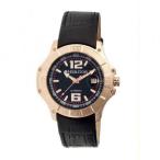 Norton Automatic Black Dial Black Leather Men's Watch