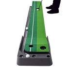 lootaan ゴルフ パターマット ゴルフ練習器具 自動返球 3m*30cm 人工芝 裏面滑り止め仕様