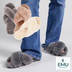  внутренний стандартный товар EMU Emu тапочки салон обувь мех сандалии Mayberrymei Berry мутон женский ....emu AUSTRALIA W11573