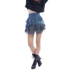 gypsy05 ジプシー05 4段シルクレイヤードスカート ブルーブラック