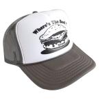 正規販売店 トラックブランド TruckBrand beef メッシュ キャップ ハンバーガー ロゴ ハット グレー×ホワイト 帽子 メンズ レディース アメカジ
