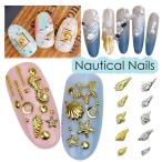 20 штук входит metal детали шт . Gold серебряный Nailparts заклепки лето море солнце 