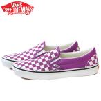 バンズ クラシックスリッポン スニーカー メンズ レディース パープル 23.0cm-29.0cm VN000D6YE2T VANS CLASSIC SLIP-ON COLOR THEORY CHECKER WILLOWHERB