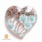 フラワーハートのオルゴナイト クンツァイ