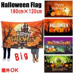 ハロウィンフラッグ ハロウィンデザインバックドロップ 180cm×120cm  背景布 ディスプレイ用品