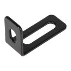 エーモン(amon) 取付金具(L型) 黒 穴径10mm 25×63×40mm バイク用品のマウントステーにも G243