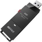 バッファロー SSD-PUT1.0U3BC/D [外付けSSD ポータブル USB3.2 Gen1 スティック型 TV録画対応 1.0TB ブラ