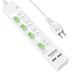  Akira li(Akirari) удлинитель 1m разветвитель USB имеется 4 выход 2 шт USB.. защита пыль предотвращение shutter переключатель есть 