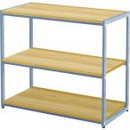 TRUSCO ( トラスコ中山 )　モニター台　８０４Ｘ４００Ｘ７００Ｈ　木天板＋灰脚 ( TV8040NA-W )