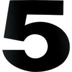 DAIDOHANT マグネット切り文字 ブラック 5 ( 10177781 ) (株)ダイドーハント