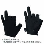 おたふく フーバー シンセティックレザーグローブ 3フィンガーレスモデル ブラック M ( FB-62-BK-M ) おたふく手袋(株)
