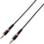 ELECOM ( エレコム )　高耐久オーディオ直径３．５ｍｍＡＵＸケーブル（ストレート−ストレート） ( AX-35MS10BK ) (メーカー取寄)