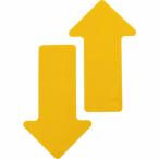 TRUSCO ( トラスコ中山 )　耐久フロアサイン矢印　黄　２枚（１シート） ( DFSA-Y )