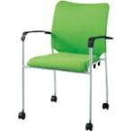 JTX 869002)会議イス GK-A30R グリ-ン 肘�