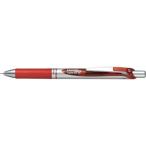 PENTEL ( ぺんてる )　ボールペン　エナージェル　０．５ｍｍ　シルバー軸　赤 ( BLN75Z-B )