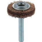 研削研磨用品 軸付ブラシ ＴＲＵＳＣＯ　軸付ホイールブラシ　φ３２Ｘ軸６　真鍮　線径０．１５　  (TB-6204)