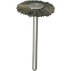 研削研磨用品 軸付ブラシ ＴＲＵＳＣＯ　平型ブラシ　アラミド繊維　線０．２Ｘ外径Φ２３Ｘ軸Φ３　  (233H-10)