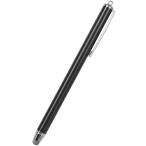 Owltech ( オウルテック )　ゲームや写真の落書きもスラスラ描ける摩擦に強い導電繊維タイプ　　ストラップホール付き　タッチペン ( OWL-TPSE05-BK )