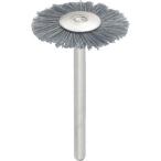 研削研磨用品 軸付ブラシ ＴＲＵＳＣＯ　平型ブラシ　砥粒入ナイロン　線０．３Ｘ外径Φ２３Ｘ軸Φ３　  (233H-12)